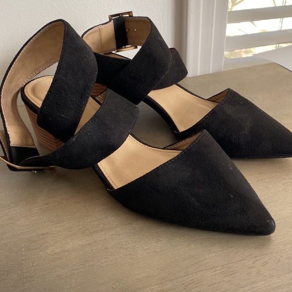 -Asos black pointy heeled shoes with strap- size 8 - Picture 6 of 8